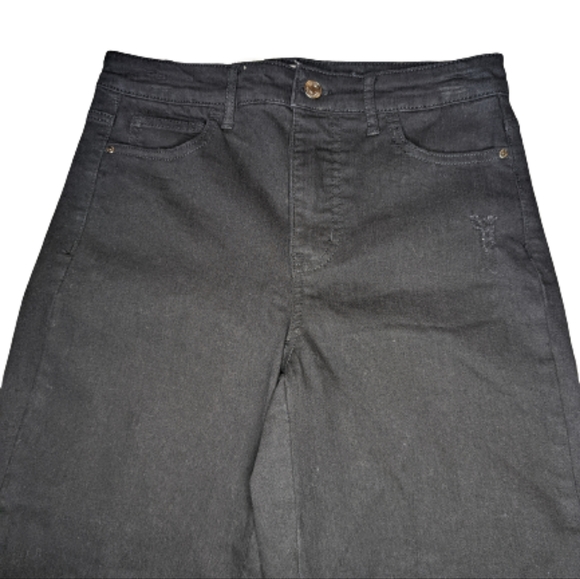 Sanctuary Social Standard High Rise Crop Straight Raw Hem Jeans - Picture 5 of 11